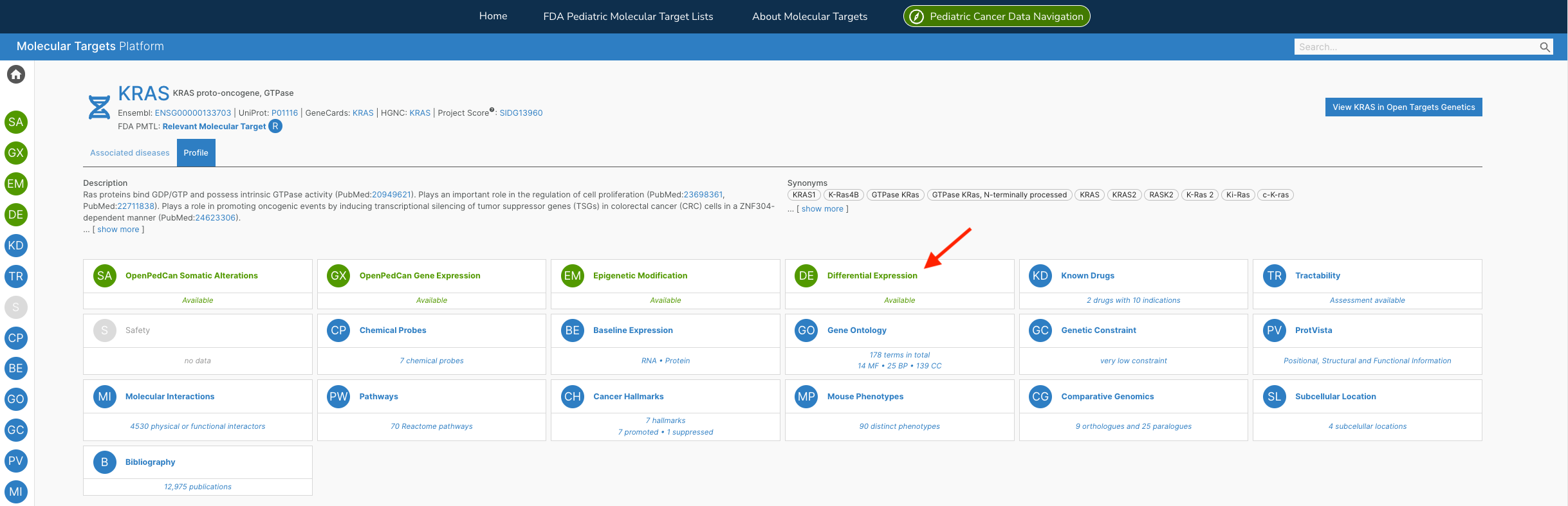 Case study: NCI’s Molecular Targets Platform